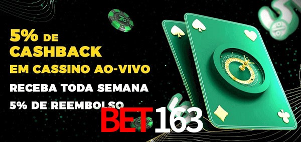 Promoções do cassino ao Vivo Bet163